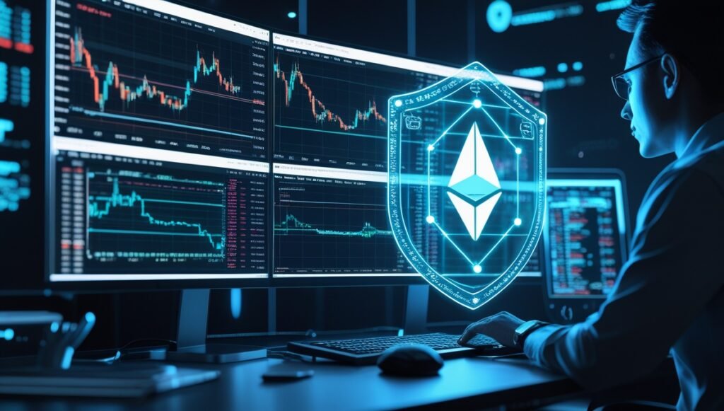 Cybersecurity_concept_for_cryptocurrency_investors_professional_trader_monitorin-2